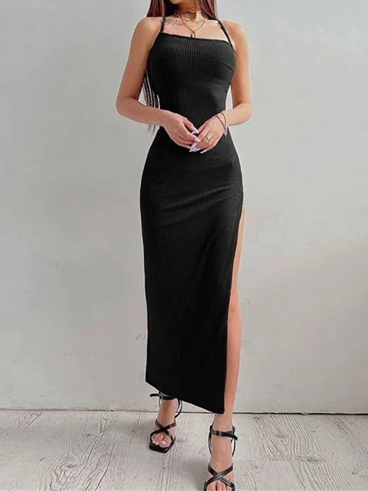 Kvinnor Bodycon Klänning | Hög Slits, Lätt Material | Mira 5