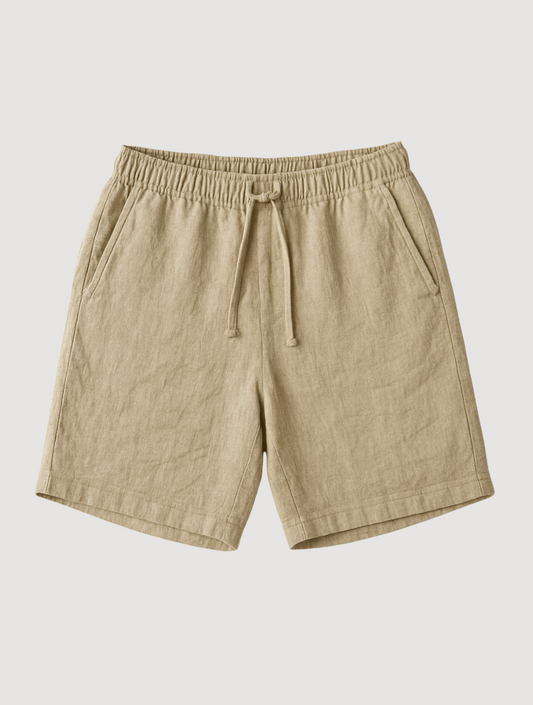 Herrar Shorts | Lätt Linne, Justerbar Passform | Nilo 2