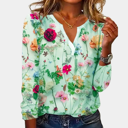 Kvinna Blommig Blus | Lätt och Andningsbar | Zara 3