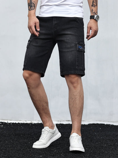 Herr Cargo Shorts | Bekväm, Andningsbar Denim | Leo 1
