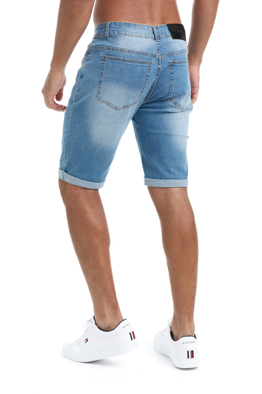 Herr Denim Short | Stretch, Slim Fit | Kustlinje 0
