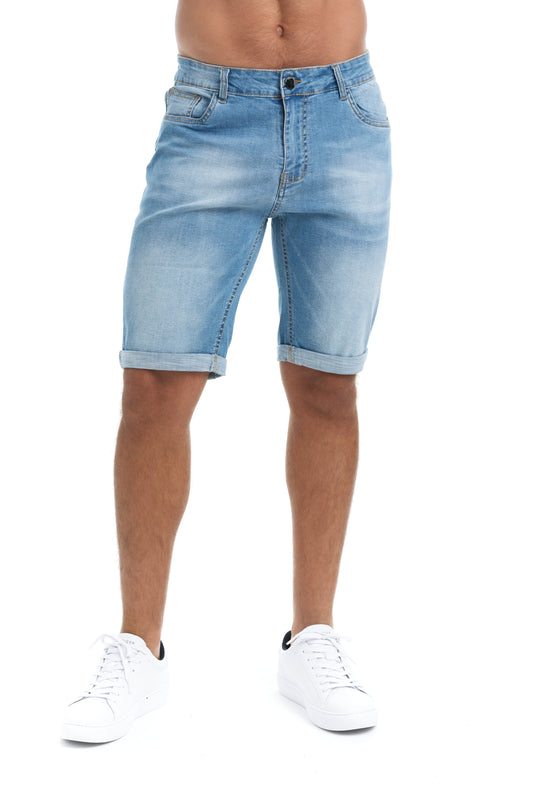Herr Denim Short | Stretch, Slim Fit | Kustlinje 1