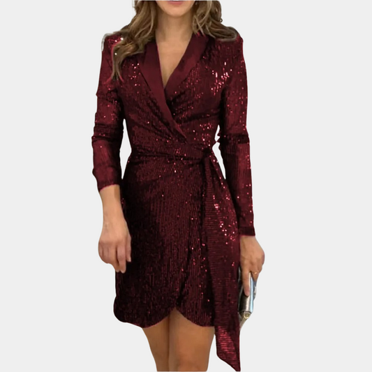 Kvinna Blazer Klänning | Elegant, Glitter | Livia 0