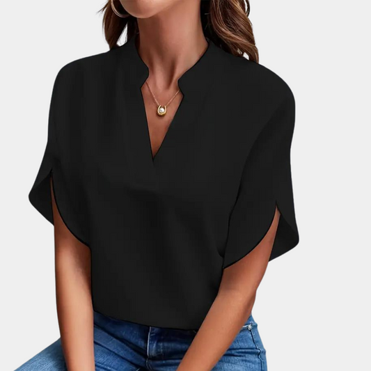 Kvinna Sommarblus | V-hals, Lätt Material | Melina 1